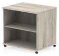 Impulse mobile bookcase, in grey oak