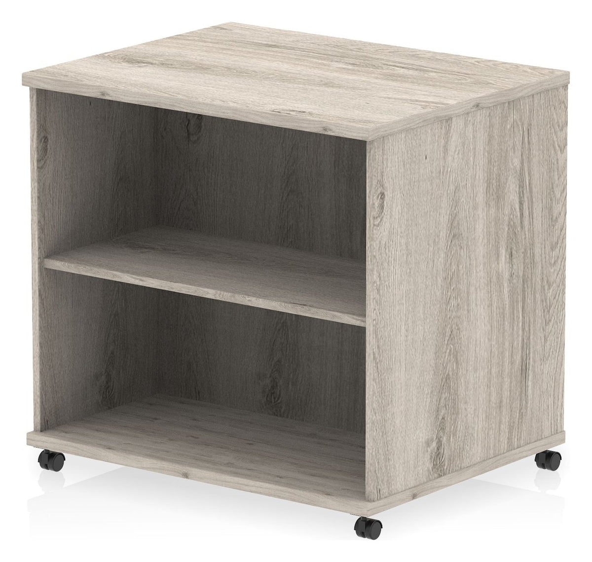 Impulse mobile bookcase, in grey oak