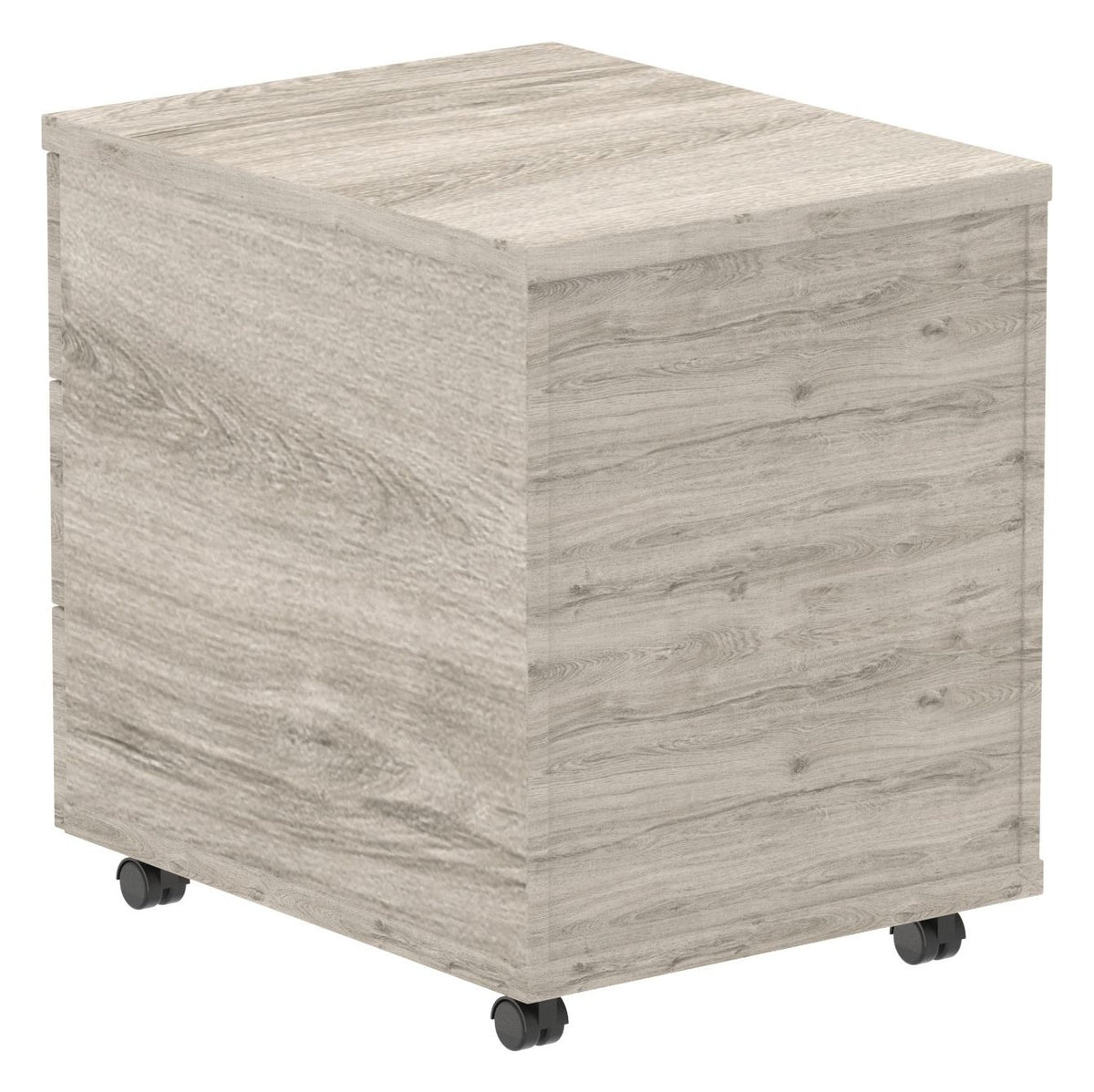 Impulse mobile pedestal, 3 drawers, in grey oak, another view 6