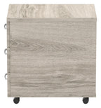Impulse mobile pedestal, 3 drawers, in grey oak, another view 7