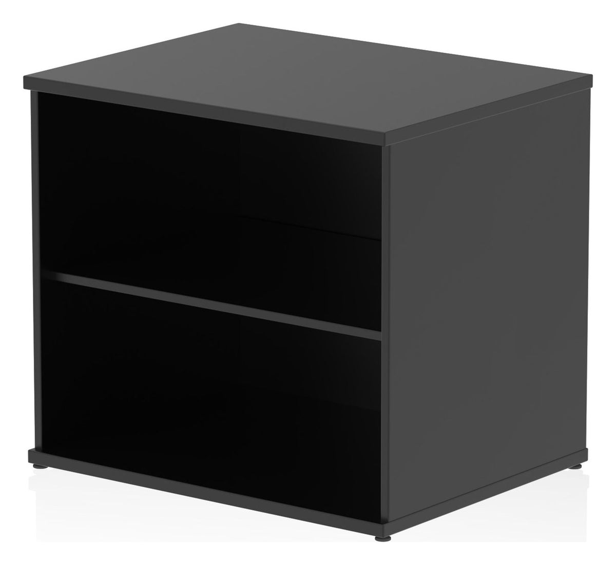 Impulse night desk high bookcase, in black