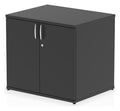 Impulse night desk high cupboard, in black