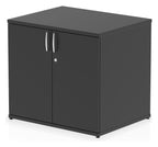 Impulse night desk high cupboard, in black