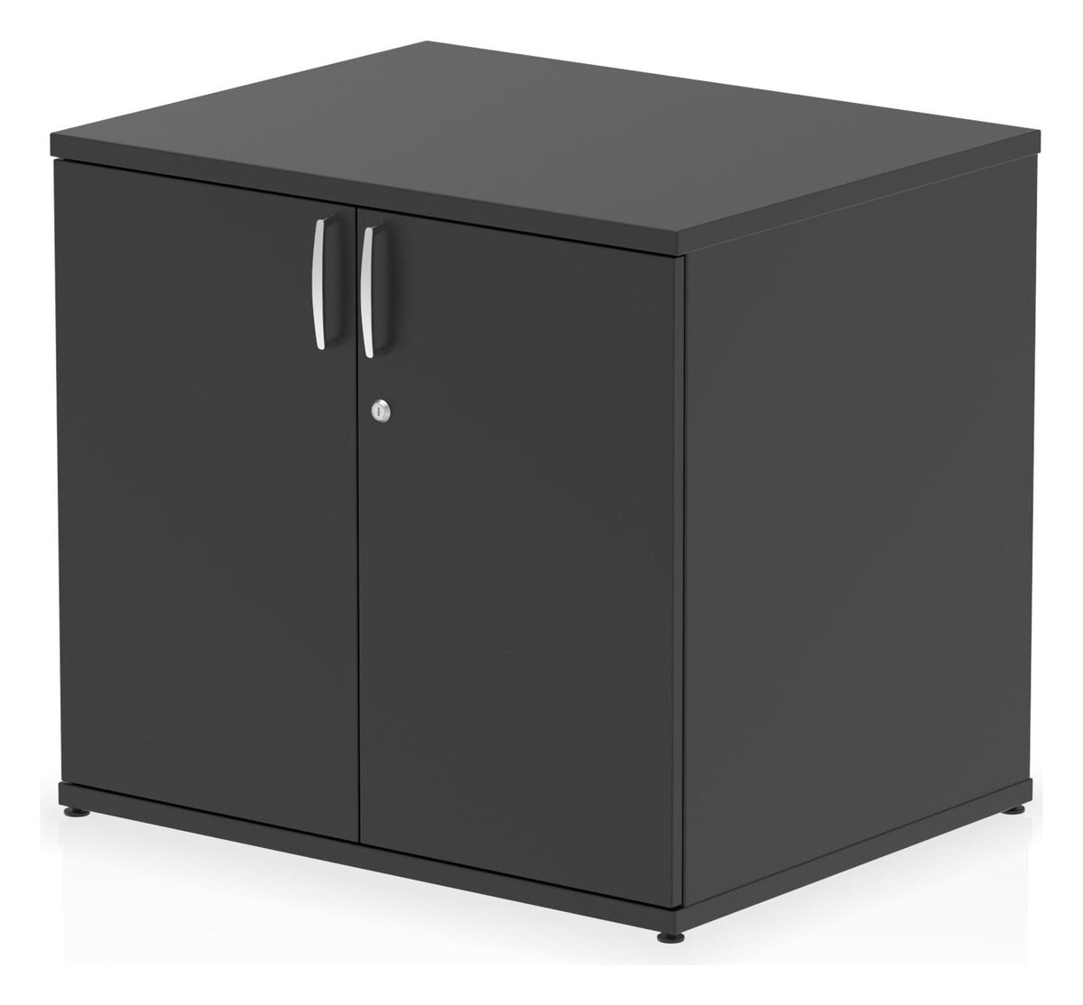 Impulse night desk high cupboard, in black
