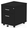 Impulse night mobile pedestal, 2 drawers, in black