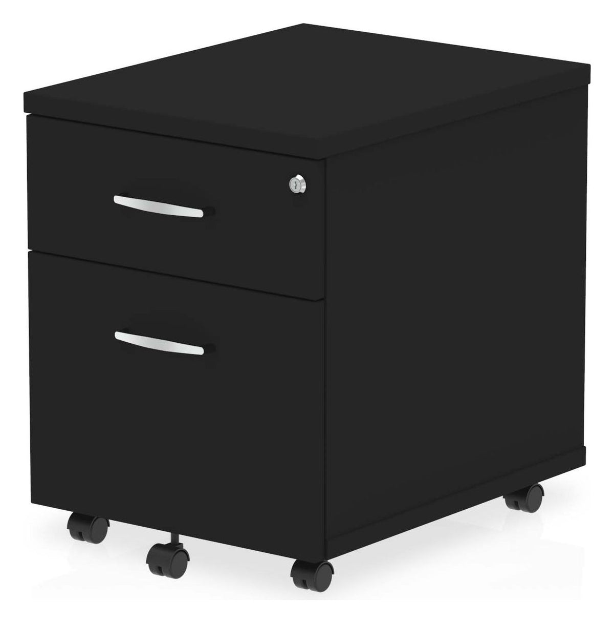 Impulse night mobile pedestal, 2 drawers, in black