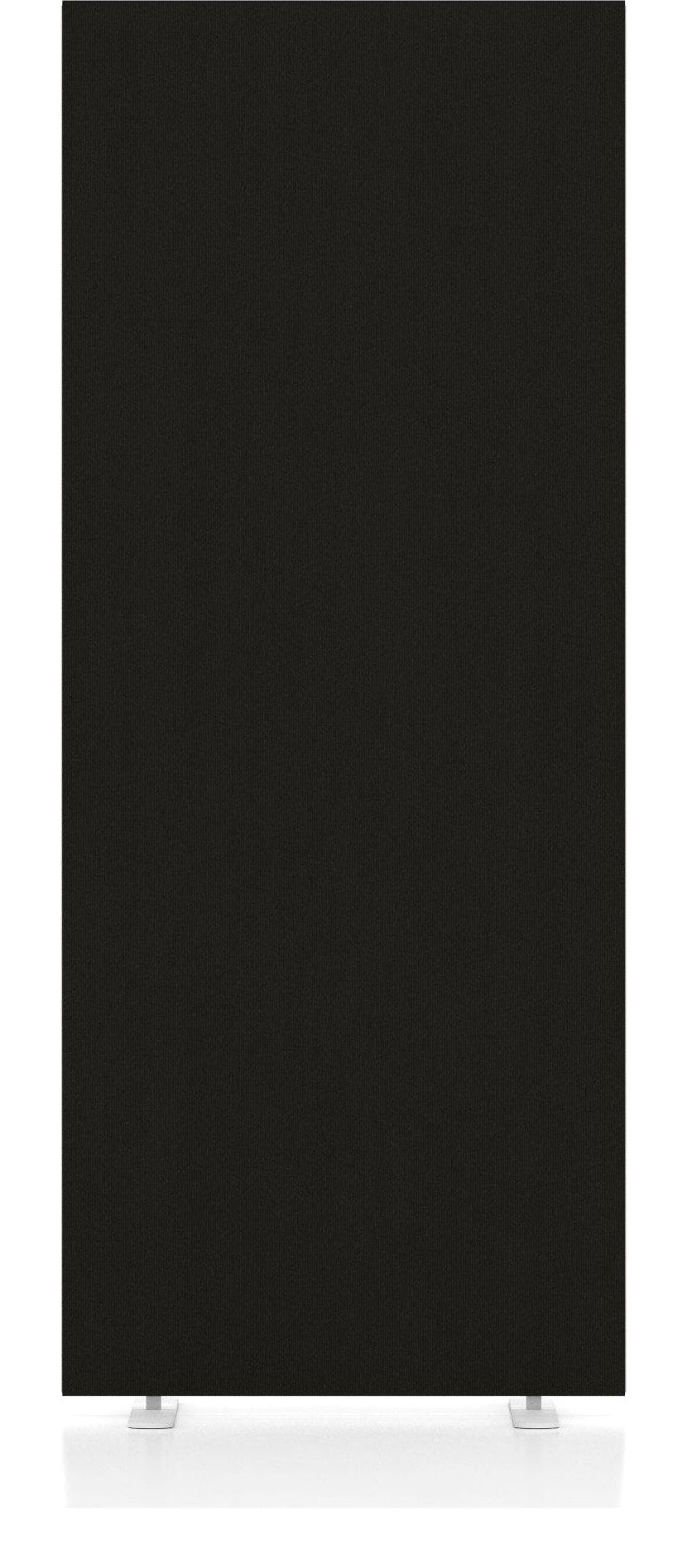Impulse plus free standing floor screen, 1500mm high, black, another view 1