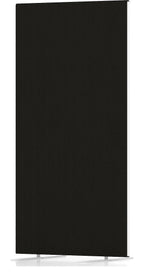 Impulse plus free standing floor screen, 1200mm high, black