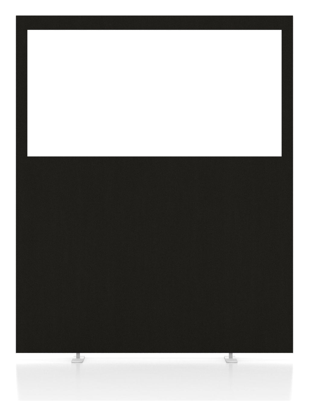Impulse plus half vision floor screen, 1500mm high, black, another view 1