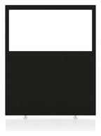 Impulse plus half vision floor screen, 1500mm high, black, another view 1