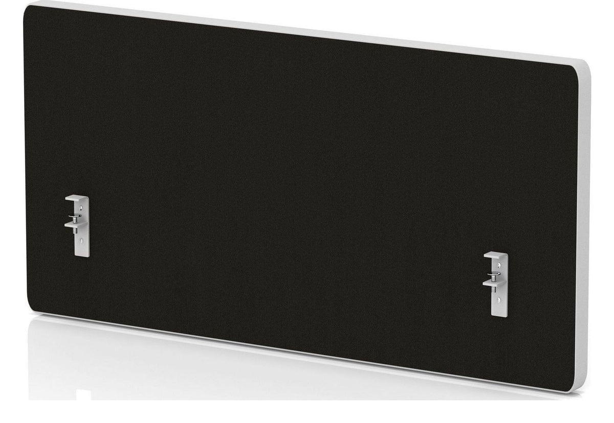 Impulse plus oblong backdrop desk screen, 300mm high, black