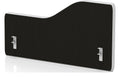Impulse plus wave backdrop desk screen, 300mm high, black