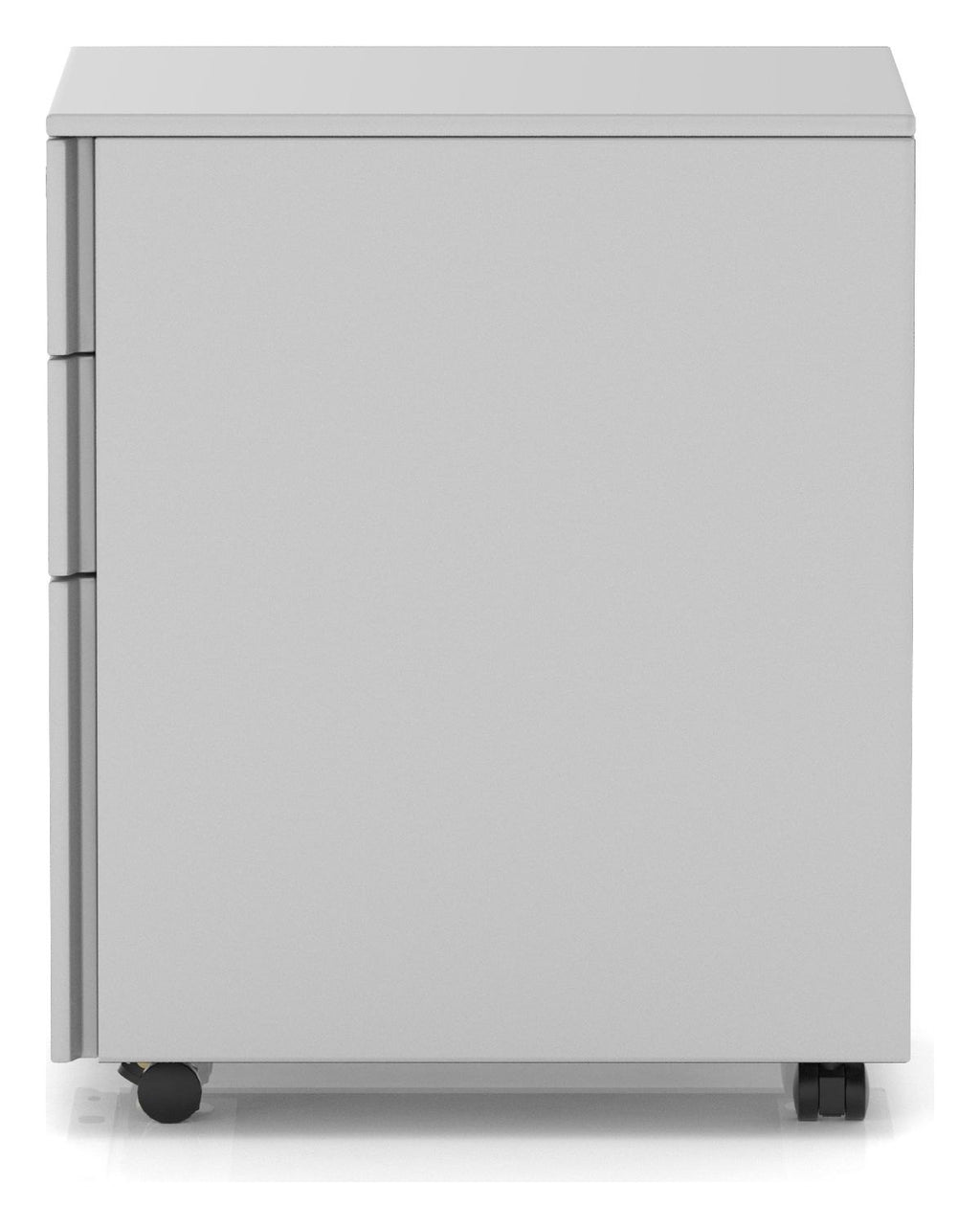 Impulse Qube mobile steel pedestal, in grey, another view 1