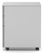 Impulse Qube mobile steel pedestal, in grey, another view 1
