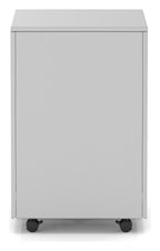 Impulse Qube mobile steel pedestal, in grey, another view 2