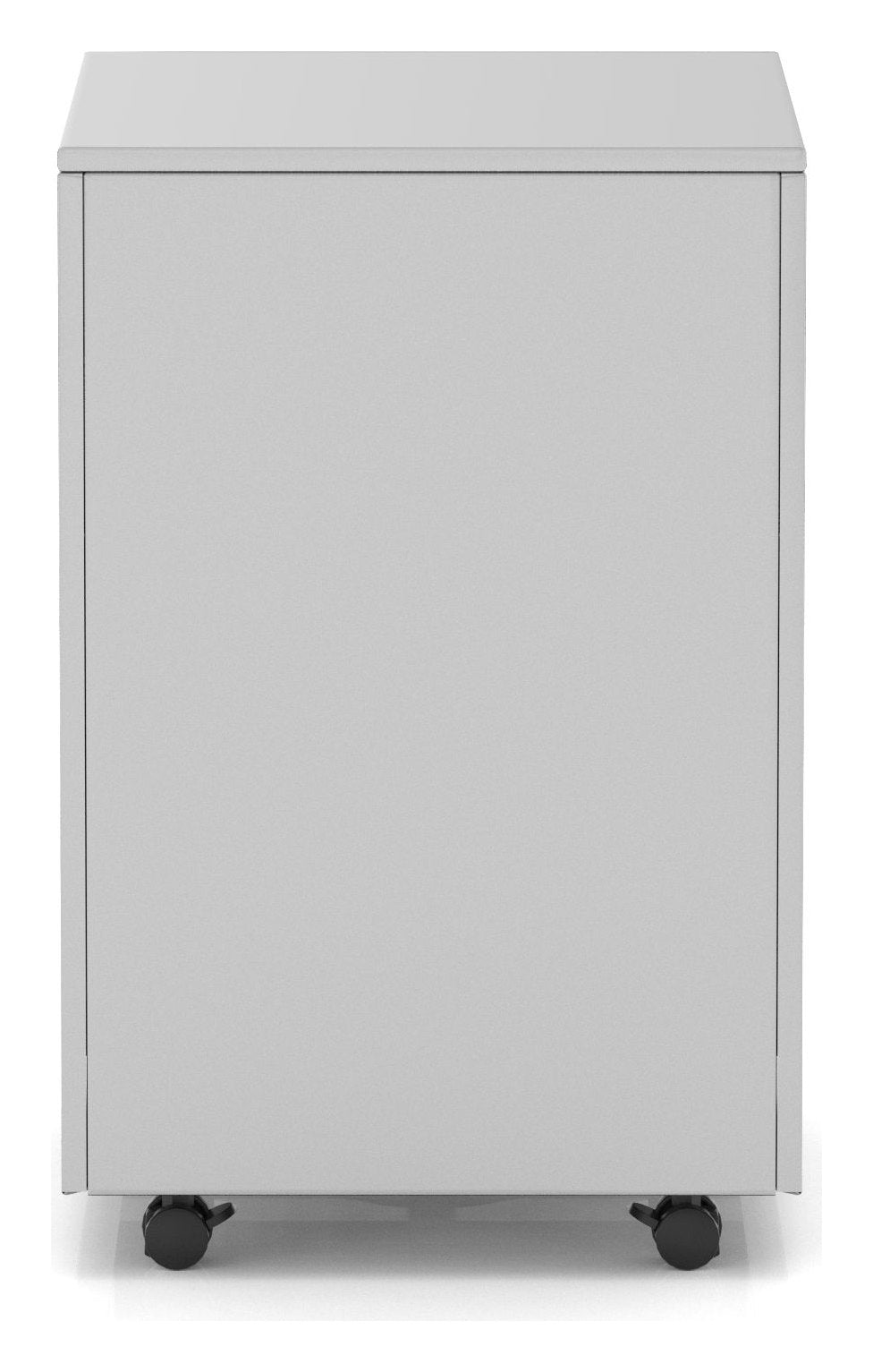 Impulse Qube mobile steel pedestal, in grey, another view 2