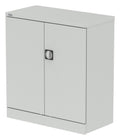 Impulse Qube steel cupboard, 1020mm (1 shelf), in grey