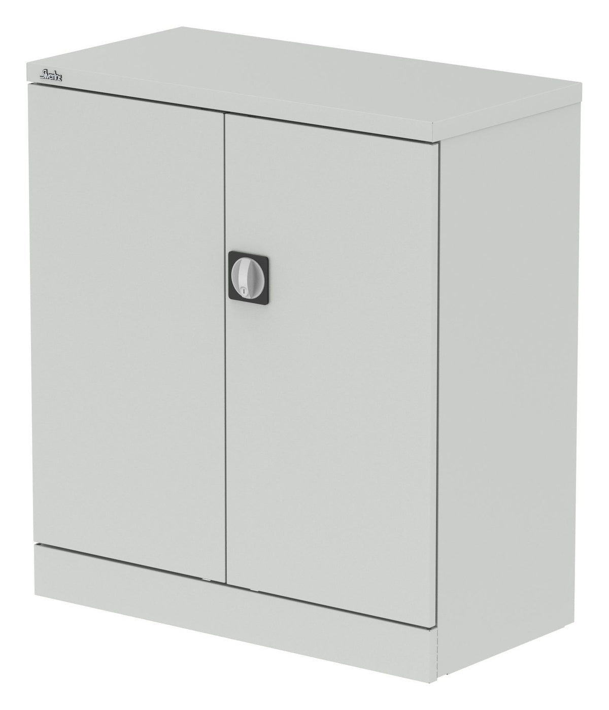 Impulse Qube steel cupboard, 1020mm (1 shelf), in grey