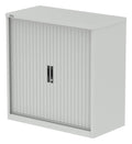 Impulse Qube tambour cupboard, 1016mm (1 shelf), in grey