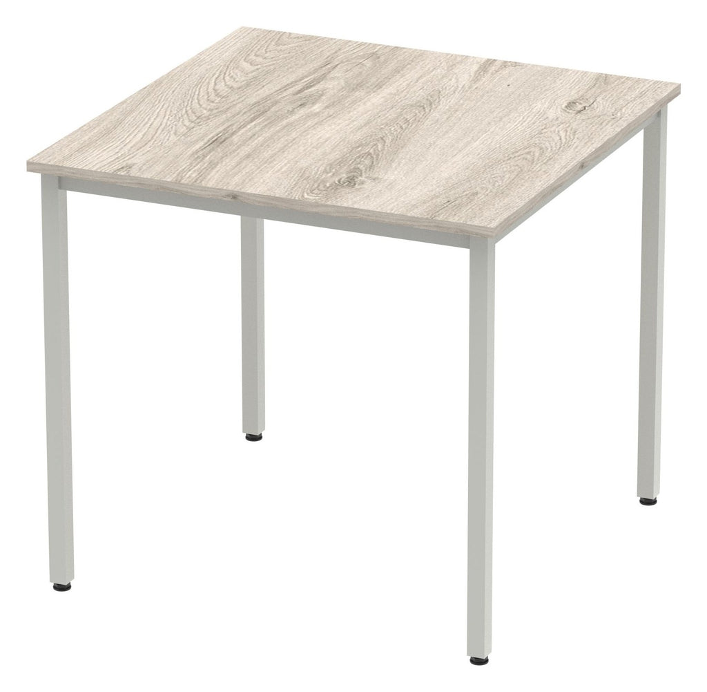 Impulse rectangular meeting table with box frame, 800 x 800, grey oak top, another view 1