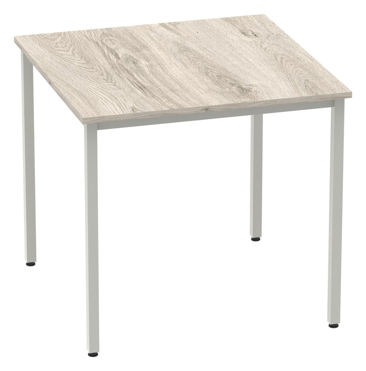 Impulse rectangular meeting table with box frame, 800 x 800, grey oak top, another view 2