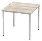 Impulse rectangular meeting table with box frame, 800 x 800, grey oak top, another view 3