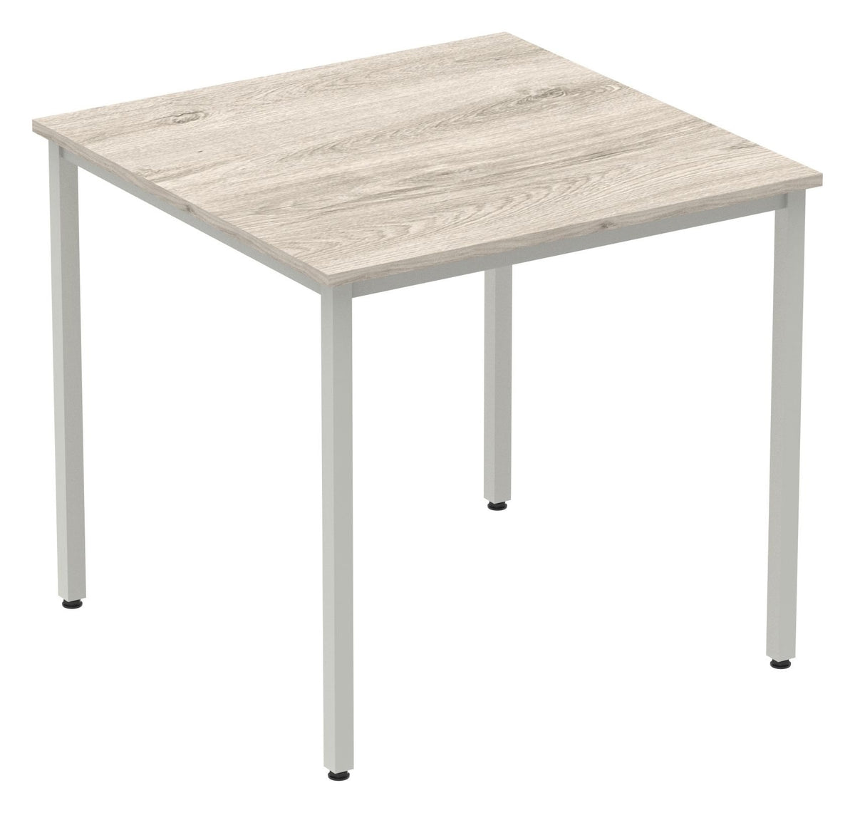 Impulse rectangular meeting table with box frame, 800 x 800, grey oak top, another view 4
