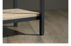 Industrial Style 4 Shelf Bookcase, view 5