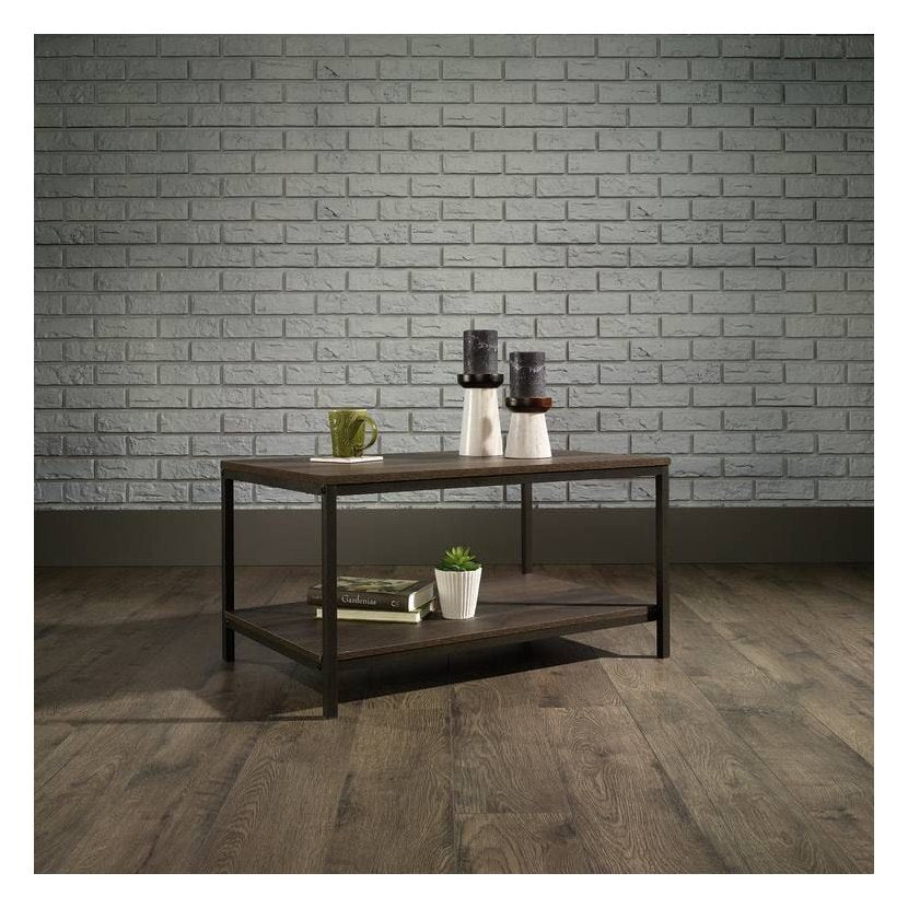 Industrial Style Coffee Table Smoked Oak