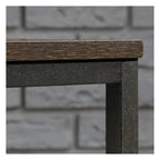 Industrial Style Coffee Table Smoked Oak, view 4