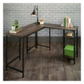 Industrial Style L-Shaped Desk Smoked Oak