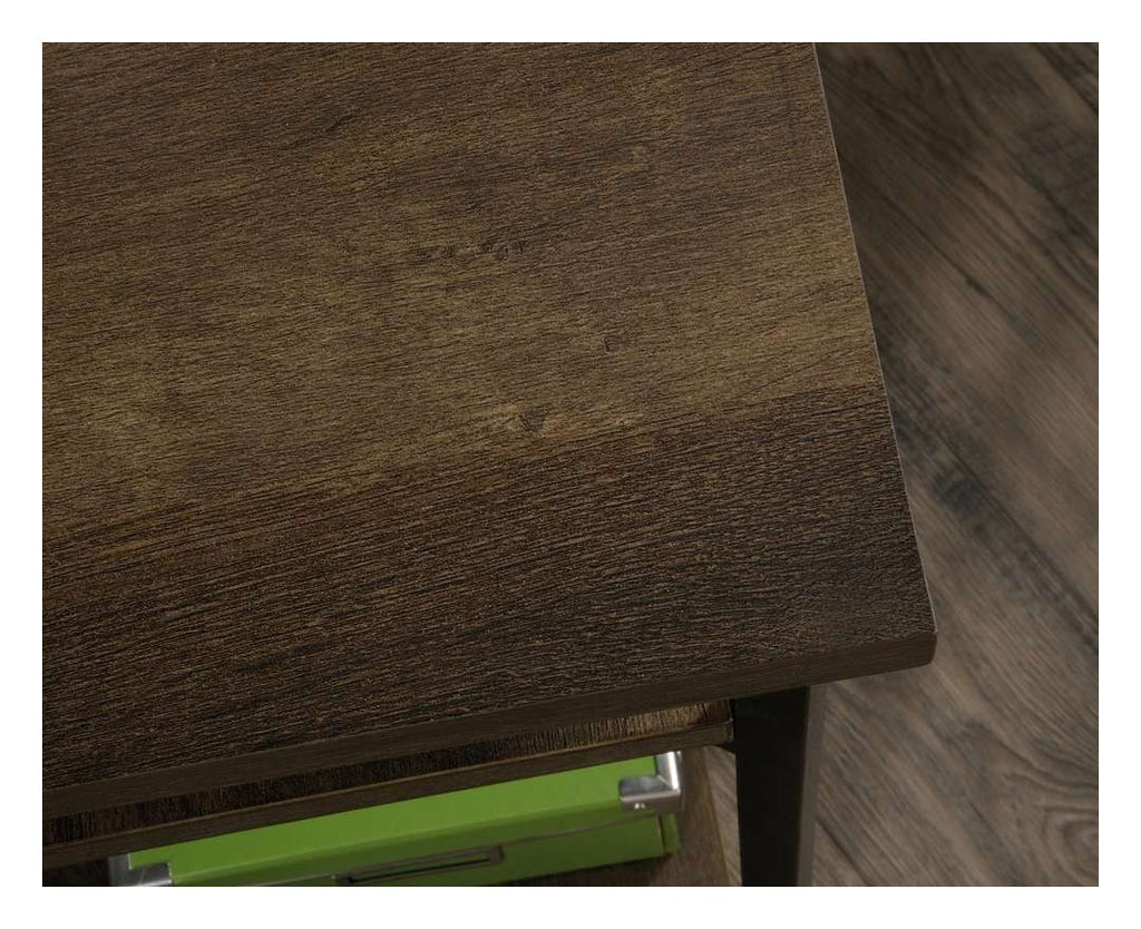 Industrial Style L-Shaped Desk Smoked Oak, view 4