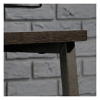 Industrial Style TV Stand and Trestle Shelf in smoked oak, view 3