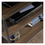 Industrial Style TV Stand and Trestle Shelf in smoked oak, view 4