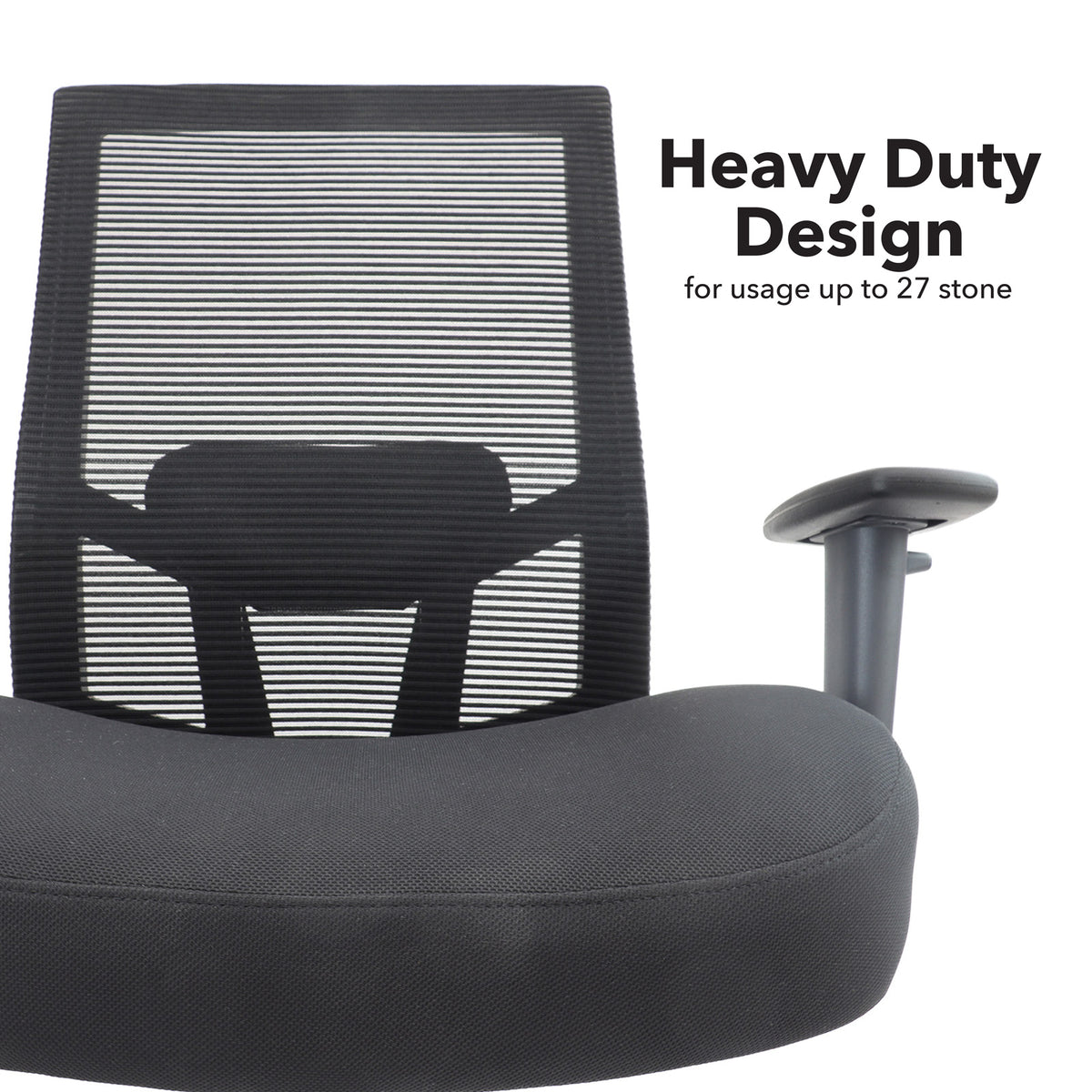 Isla Heavy Duty 24 Hour Mesh Chair detail