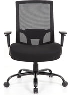 Isla Heavy Duty 24 Hour Mesh Chair in black from the front
