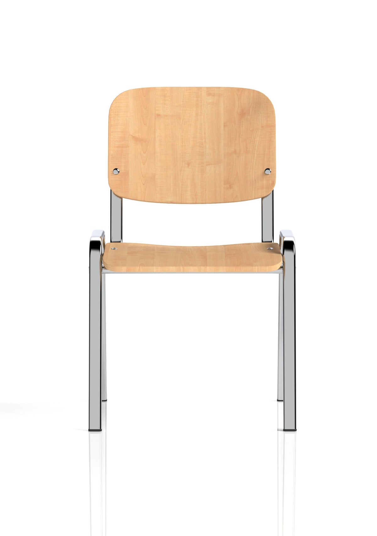 ISO Beech Wood Stacking Visitor Chair, another view 1