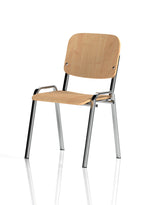 ISO Beech Wood Stacking Visitor Chair, another view 2