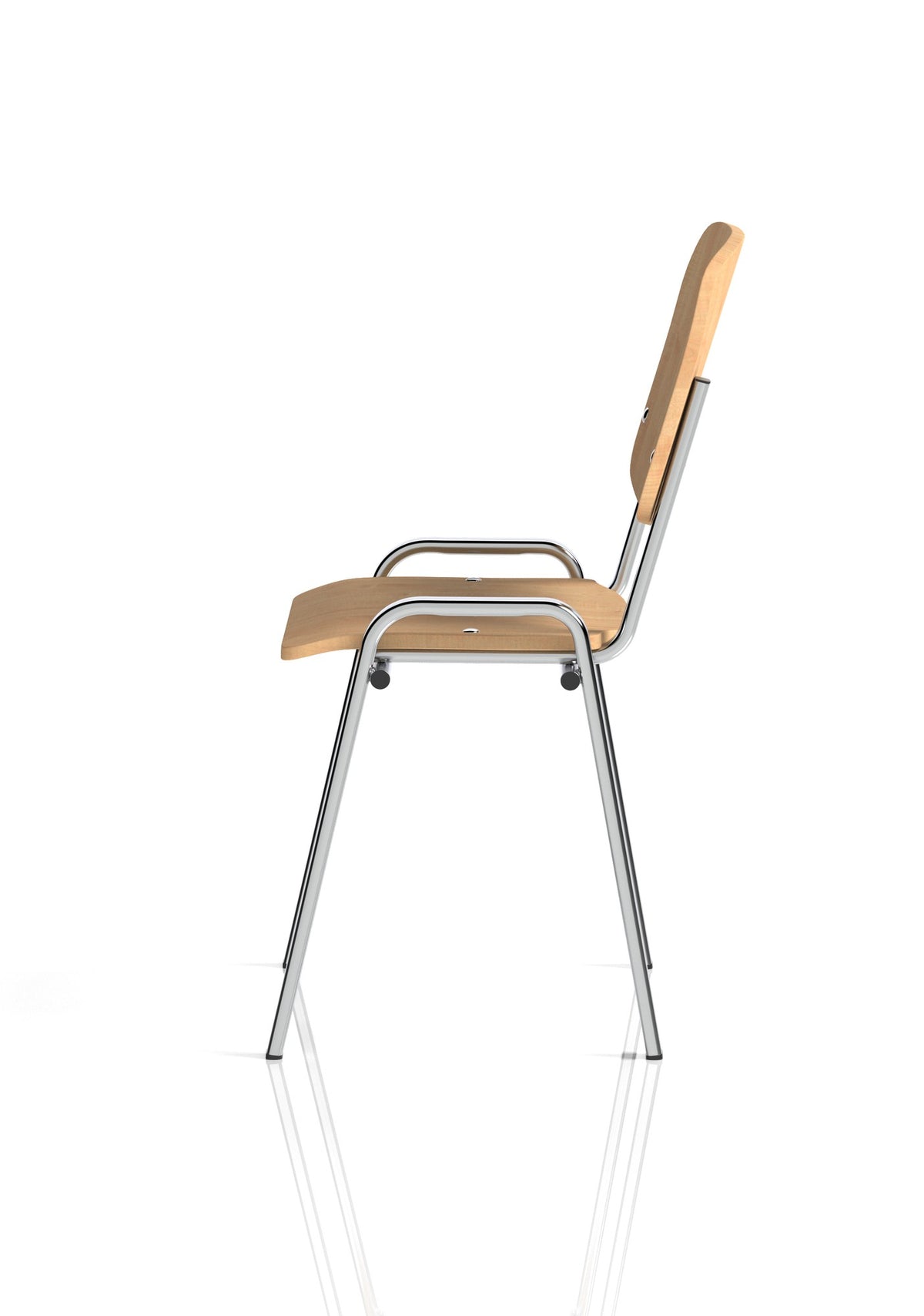 ISO Beech Wood Stacking Visitor Chair, another view 3