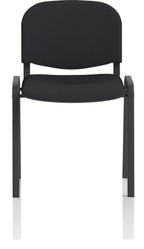ISO Fabric Stacking Visitor Chair, black fabric, black, black fabric, another view 1
