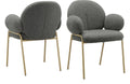 Iwama Teddy Fabric Dining Chair (Pack of 2)