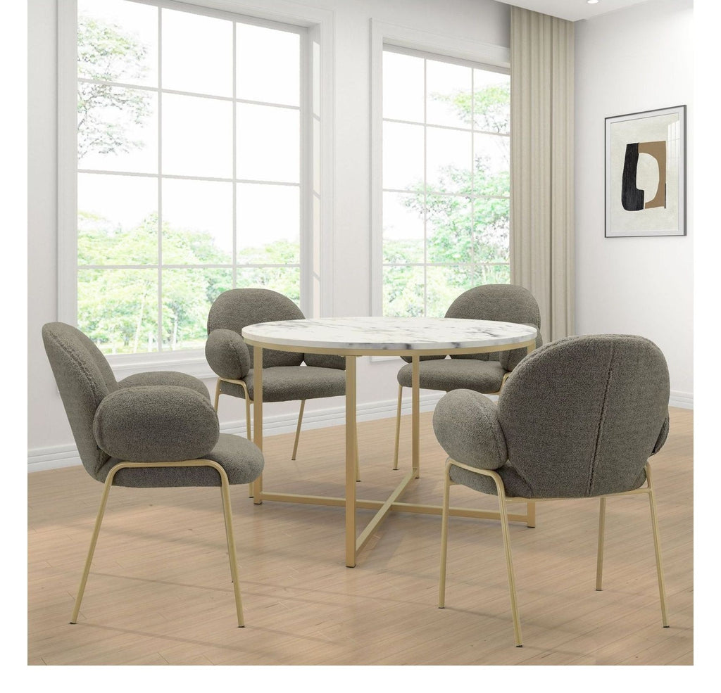 Iwama Teddy Fabric Dining Chair (Pack of 2), view 18