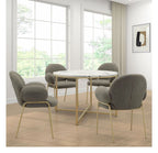 Iwama Teddy Fabric Dining Chair (Pack of 2), view 18
