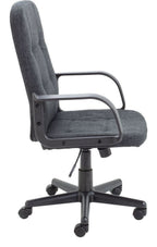 Jack 2 Executive Office Chair in charcoal from the side