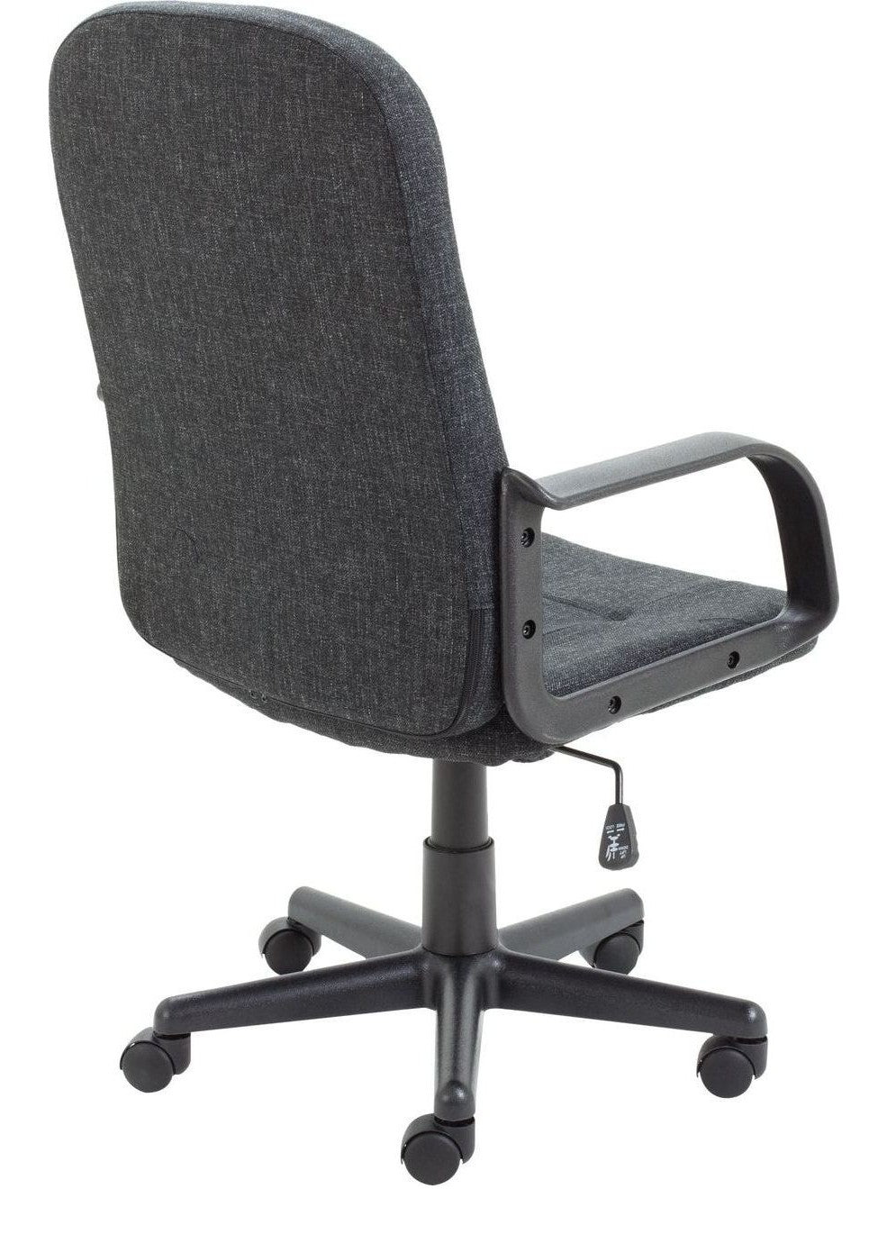 Jack 2 Executive Office Chair in charcoal from the back at an angle