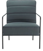 Jade Reception Chair in grey from another angle