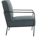 Jade Reception Chair in grey from another angle