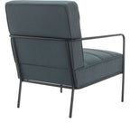 Jade Reception Chair in grey from another angle