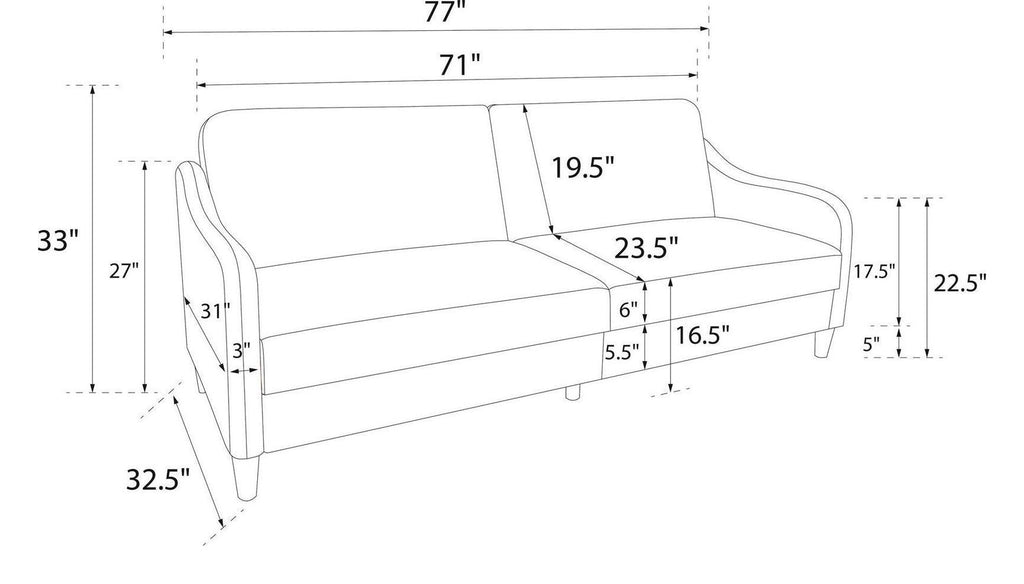 Jasper Sprung Sofa Bed Linen, view 10