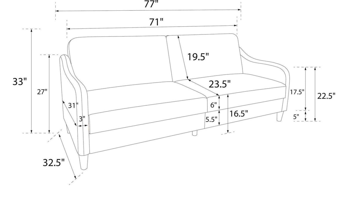Jasper Sprung Sofa Bed Linen, view 20